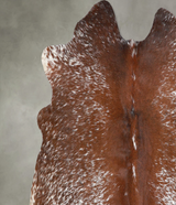 Salt and Pepper Brown Medium Brazilian Cowhide Rug 4'10"H x 5'7"W #A55854 by Hudson Hides