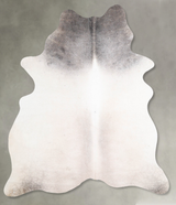 Grey with Beige Medium Brazilian Cowhide Rug 6'1"H x 4'8"W #A55857 by Hudson Hides
