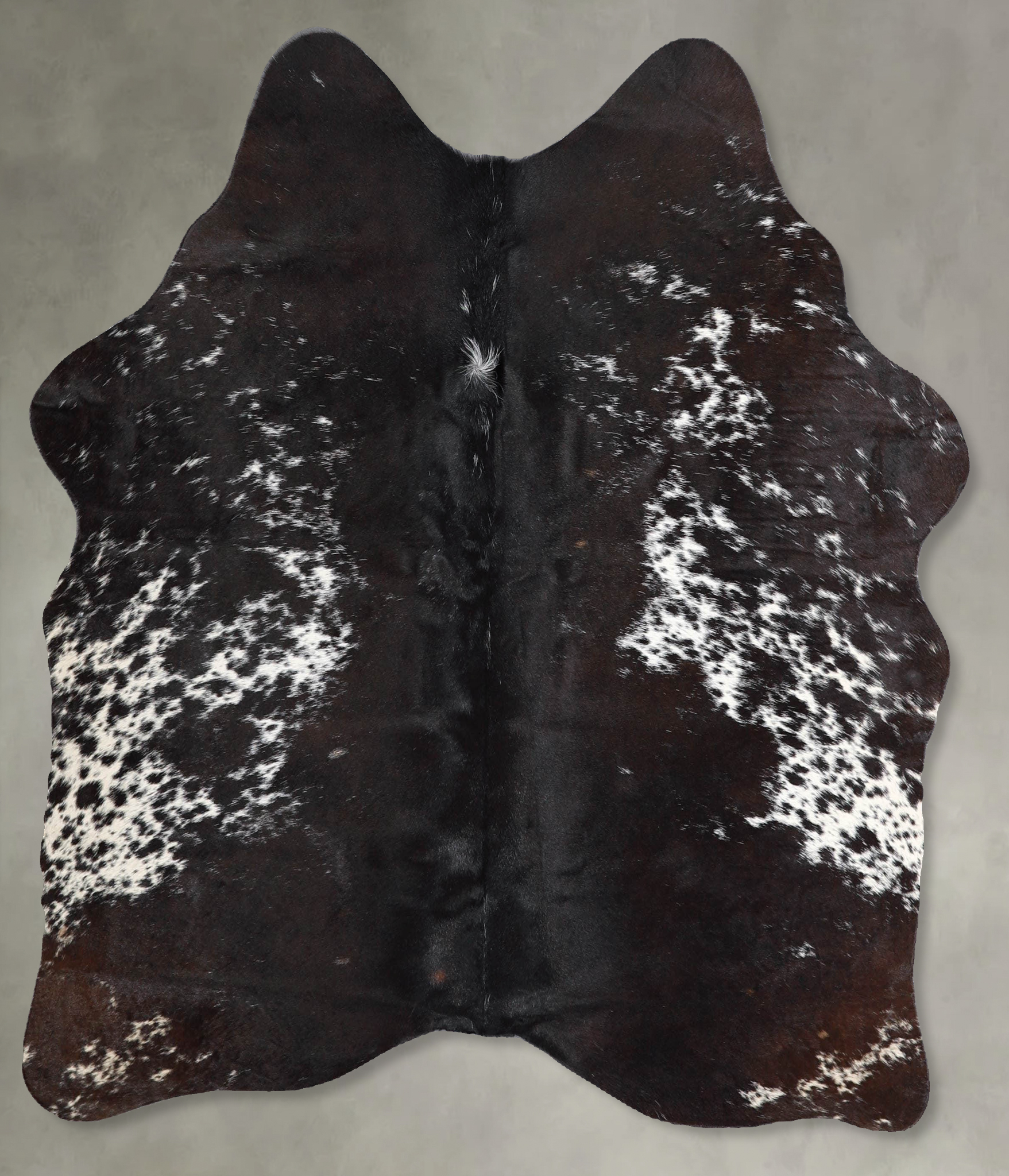 Salt and Pepper Black Cowhide Rug #A55863