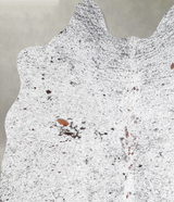 Salt and Pepper Black Medium Brazilian Cowhide Rug 4'4"H x 4'0"W #A55864 by Hudson Hides