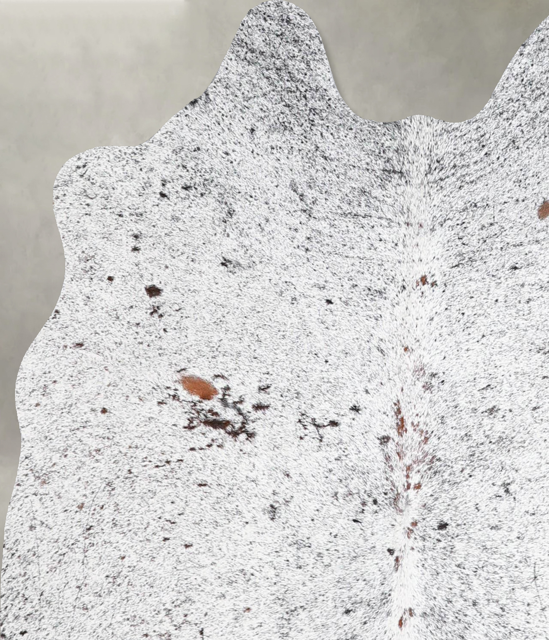 Salt and Pepper Black Cowhide Rug #A55864