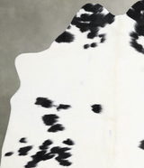 Black and White Medium Brazilian Cowhide Rug 5'2"H x 4'1"W #A55866 by Hudson Hides