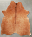 Solid Brown Medium Brazilian Cowhide Rug 5'7"H x 5'1"W #A55867 by Hudson Hides