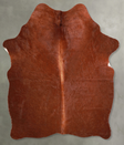 Solid Brown Medium Brazilian Cowhide Rug 5'7"H x 5'1"W #A55869 by Hudson Hides