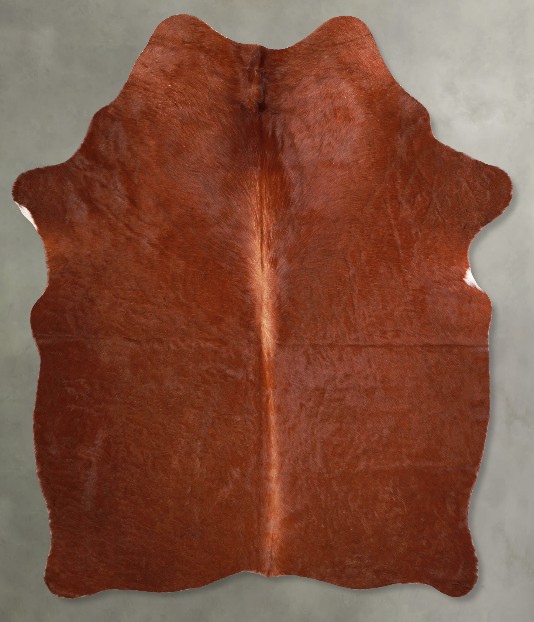 Solid Brown Cowhide Rug #A55869