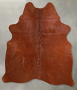 Solid Brown Medium Brazilian Cowhide Rug 5'6"H x 5'2"W #A55870 by Hudson Hides