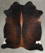 Chocolate Medium Brazilian Cowhide Rug 5'7"H x 4'5"W #A55874 by Hudson Hides