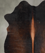 Chocolate Medium Brazilian Cowhide Rug 5'7"H x 4'5"W #A55874 by Hudson Hides