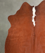 Brown and White Regular Medium Brazilian Cowhide Rug 5'7"H x 5'1"W #A55875 by Hudson Hides