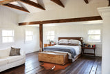 Brown and White Regular Medium Brazilian Cowhide Rug 5'7"H x 5'1"W #A55875 by Hudson Hides