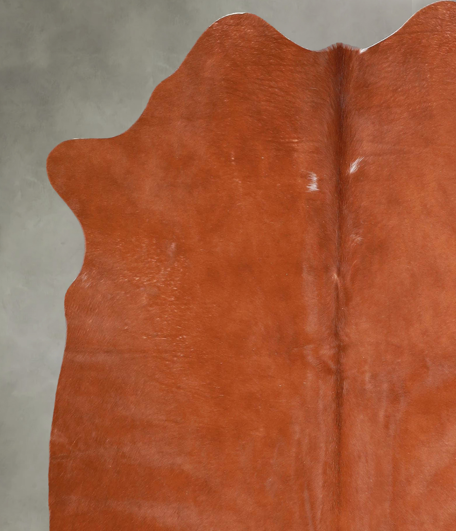 Solid Brown Cowhide Rug #A55876