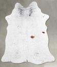 Salt and Pepper Black Medium Brazilian Cowhide Rug 5'10"H x 4'7"W #A55877 by Hudson Hides