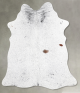 Salt and Pepper Black Medium Brazilian Cowhide Rug 5'10"H x 4'7"W #A55877 by Hudson Hides