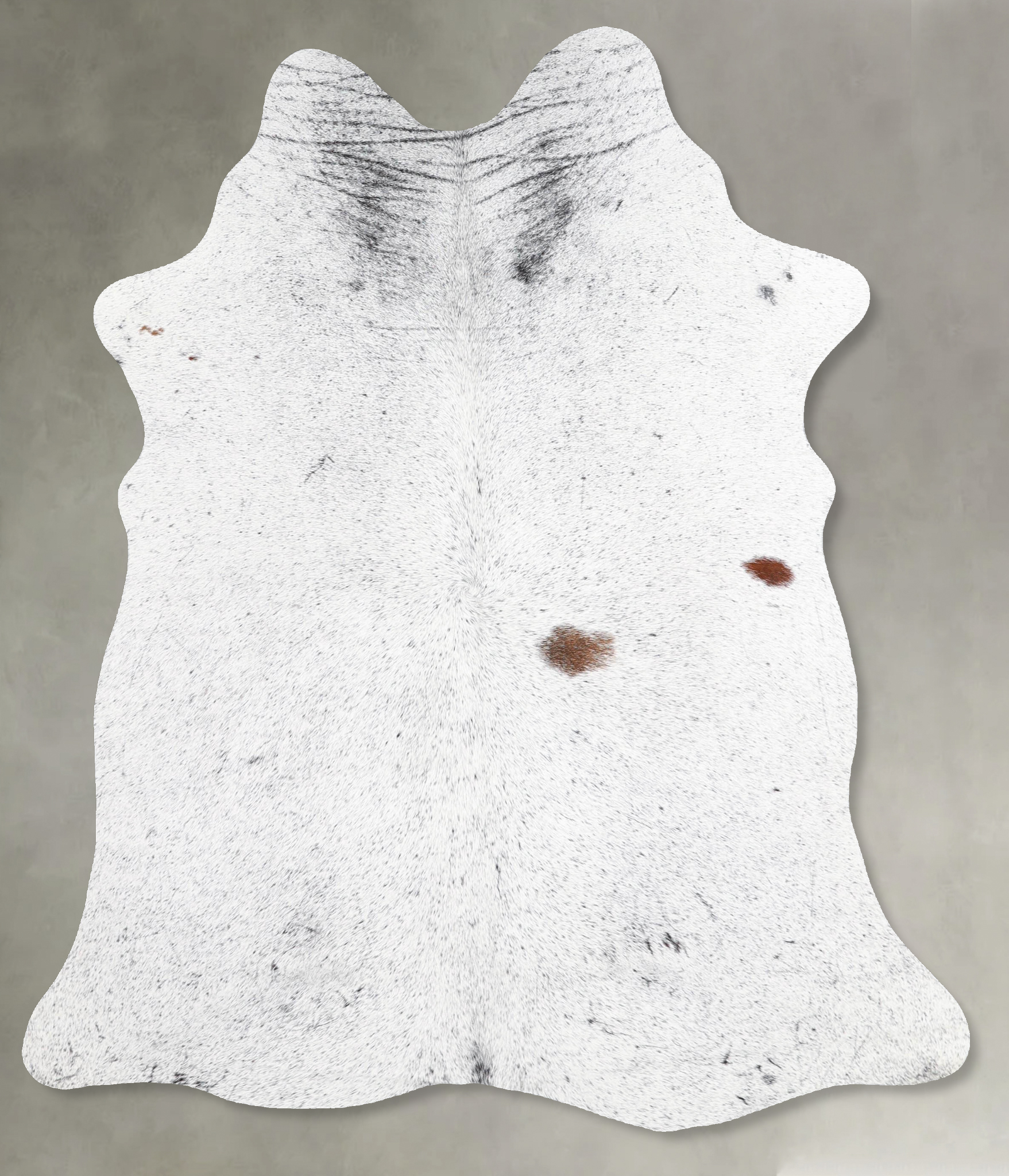 Salt and Pepper Black Cowhide Rug #A55877