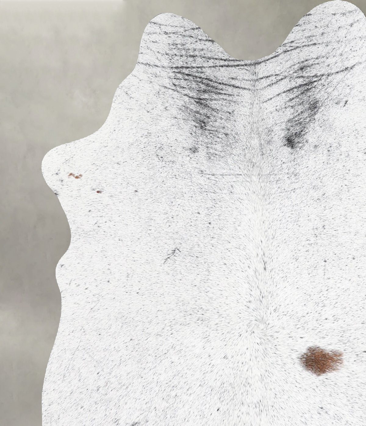 Salt and Pepper Black Medium Brazilian Cowhide Rug 5'10"H x 4'7"W #A55877 by Hudson Hides