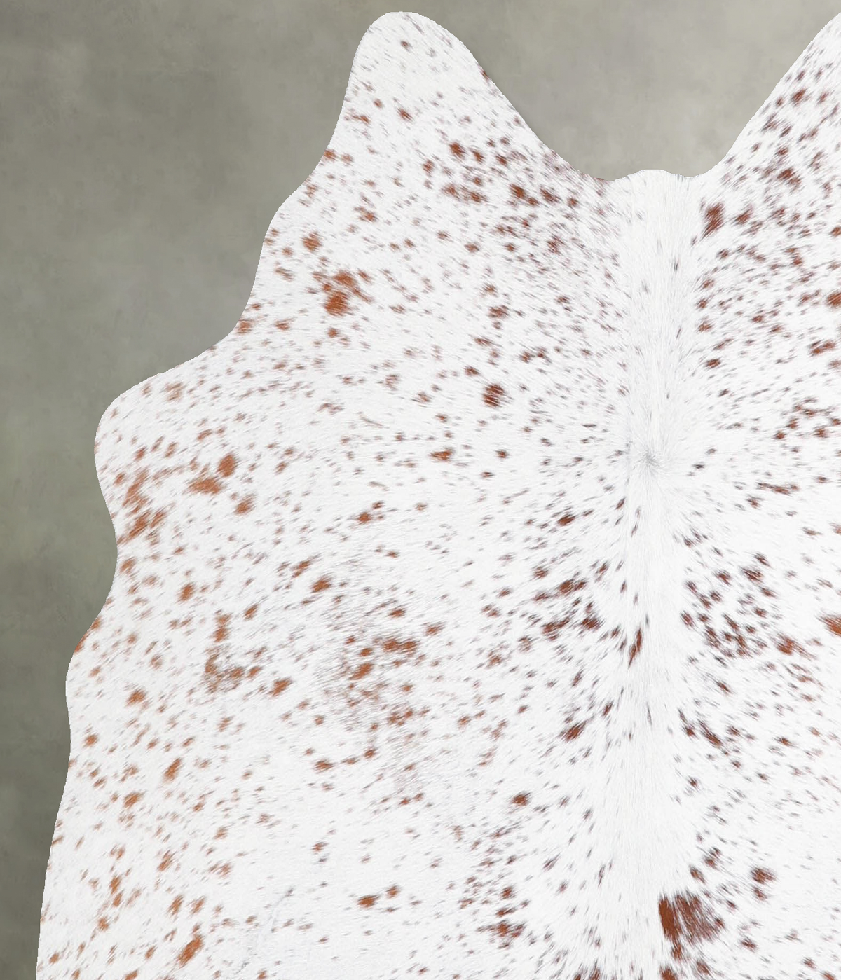 Salt and Pepper Brown Medium Brazilian Cowhide Rug 4'10"H x 4'11"W #A55880 by Hudson Hides