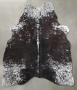 Salt and Pepper Black Medium Brazilian Cowhide Rug 5'5"H x 4'9"W #A55881 by Hudson Hides