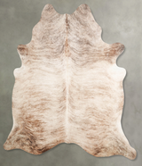 Light Brindle X-Large Brazilian Cowhide Rug 7'5"H x 6'8"W #A55888 by Hudson Hides