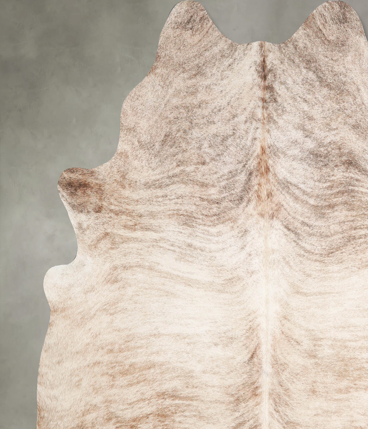 Light Brindle X-Large Brazilian Cowhide Rug 7'5"H x 6'8"W #A55888 by Hudson Hides