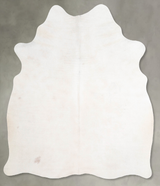 Ivory with Beige Medium Brazilian Cowhide Rug 5'2"H x 4'5"W #A55892 by Hudson Hides