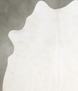 Ivory with Beige Medium Brazilian Cowhide Rug 5'2"H x 4'5"W #A55892 by Hudson Hides