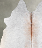 Grey with Beige Medium Brazilian Cowhide Rug 4'11"H x 4'8"W #A55893 by Hudson Hides