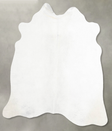 Light Grey Medium Brazilian Cowhide Rug 4'8"H x 4'7"W #A55894 by Hudson Hides