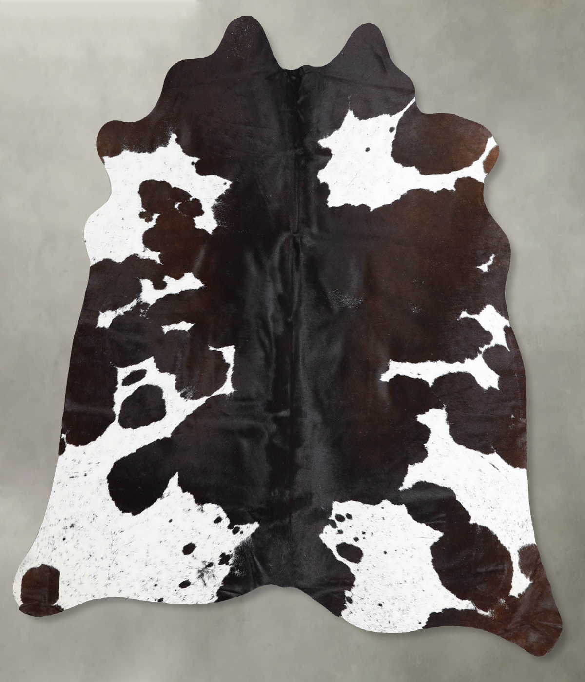 Chocolate and White Cowhide Rug #A55902