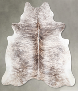 Grey Brindle X-Large Brazilian Cowhide Rug 6'6"H x 6'4"W #A55904 by Hudson Hides