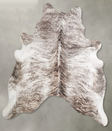 Light Brindle X-Large Brazilian Cowhide Rug 6'4"H x 6'3"W #A55906 by Hudson Hides
