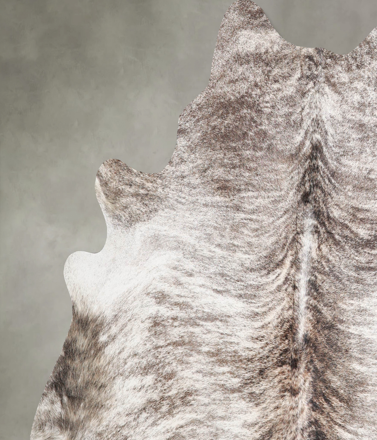 Light Brindle X-Large Brazilian Cowhide Rug 6'4"H x 6'3"W #A55906 by Hudson Hides