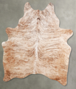 Light Brindle Large Brazilian Cowhide Rug 6'4"H x 5'3"W #A55907 by Hudson Hides