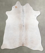 Grey with Beige Large Brazilian Cowhide Rug 6'2"H x 5'2"W #A55909 by Hudson Hides