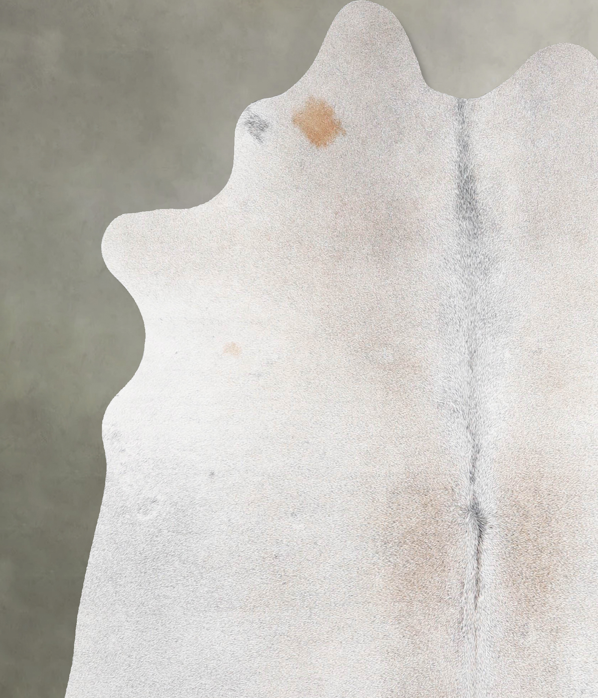 Grey with Beige Large Brazilian Cowhide Rug 6'2"H x 5'2"W #A55909 by Hudson Hides