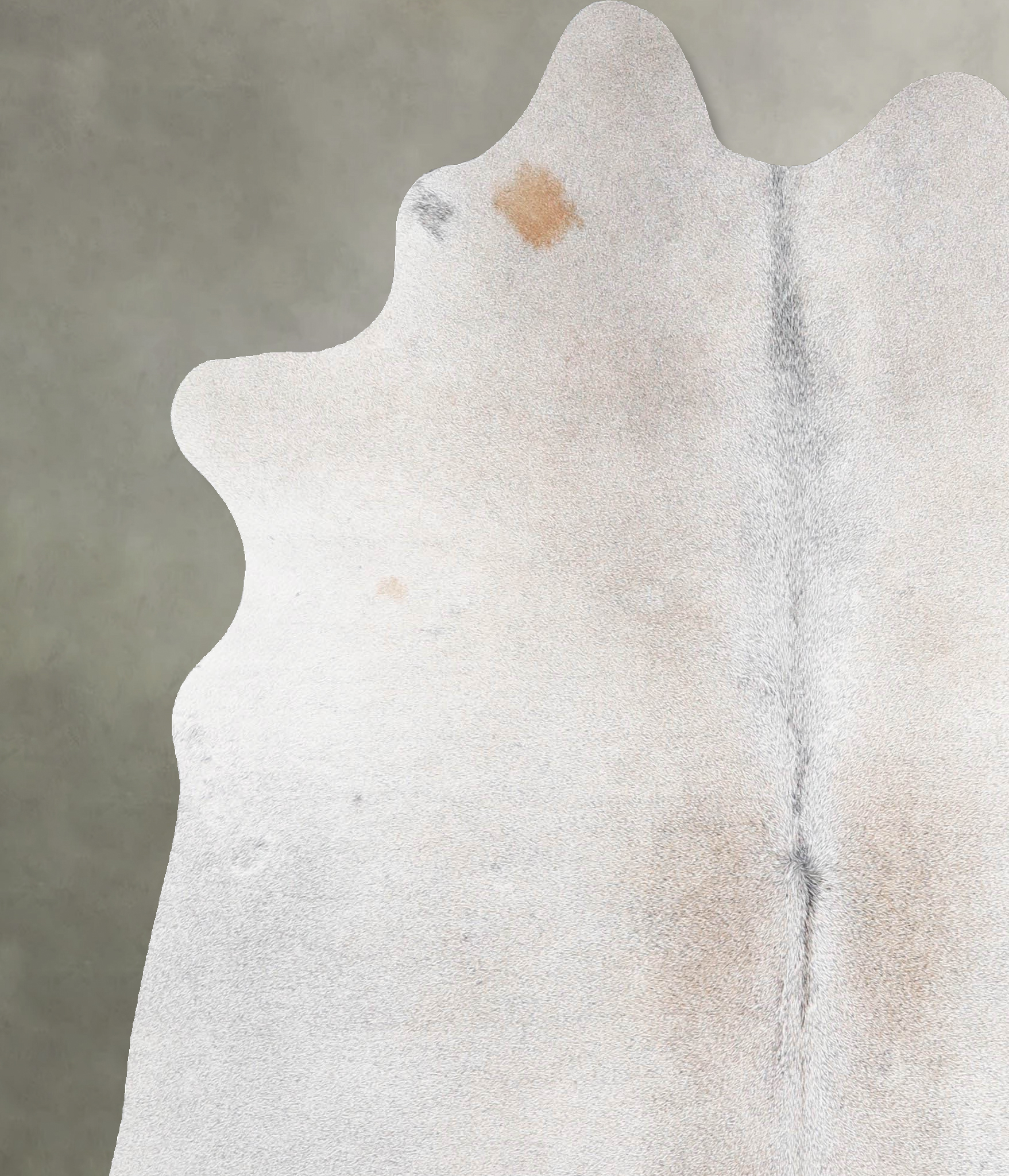 Grey with Beige Cowhide Rug #A55909