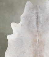 Grey with Beige X-Large Brazilian Cowhide Rug 7'0"H x 6'5"W #A55912 by Hudson Hides