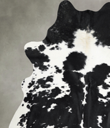 Black and White X-Large Brazilian Cowhide Rug 6'11"H x 5'11"W #A55913 by Hudson Hides