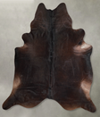Chocolate XX-Large Brazilian Cowhide Rug 8'7"H x 7'8"W #A55914 by Hudson Hides