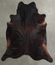 Chocolate XX-Large Brazilian Cowhide Rug 7'10"H x 7'2"W #A55915 by Hudson Hides
