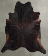 Chocolate XX-Large Brazilian Cowhide Rug 7'10"H x 7'2"W #A55915 by Hudson Hides