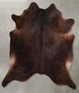 Chocolate XX-Large Brazilian Cowhide Rug 7'9"H x 7'3"W #A55916 by Hudson Hides