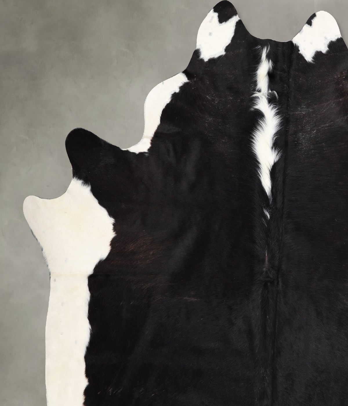 Black and White XX-Large Brazilian Cowhide Rug 7'9"H x 7'2"W #A55917 by Hudson Hides