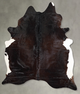 Chocolate X-Large Brazilian Cowhide Rug 7'8"H x 6'4"W #A55919 by Hudson Hides