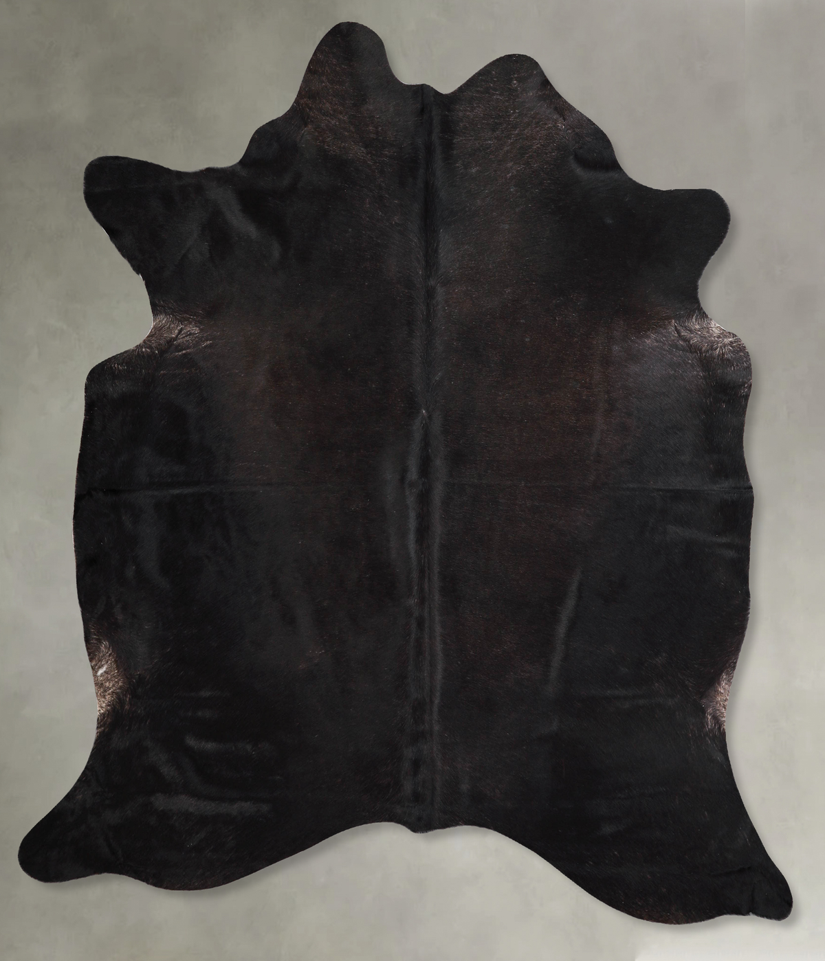Solid Black Cowhide Rug #A55920