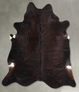 Chocolate X-Large Brazilian Cowhide Rug 7'1"H x 6'7"W #A55921 by Hudson Hides