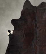Chocolate X-Large Brazilian Cowhide Rug 7'1"H x 6'7"W #A55921 by Hudson Hides