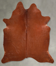 Solid Brown X-Large Brazilian Cowhide Rug 6'8"H x 6'2"W #A55924 by Hudson Hides