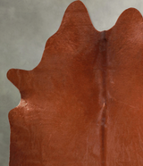 Solid Brown X-Large Brazilian Cowhide Rug 6'8"H x 6'2"W #A55924 by Hudson Hides