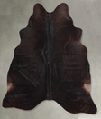 Chocolate Large Brazilian Cowhide Rug 6'5"H x 5'10"W #A55926 by Hudson Hides