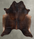Chocolate X-Large Brazilian Cowhide Rug 7'4"H x 6'3"W #A55927 by Hudson Hides